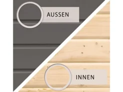 Karibu Gartenlauben|Holz-Gartenhaus Sitten 4 : 242 cm x 242 cm