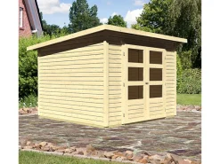 Kinder Karibu Kinder-Gartengeräte|Holz-Gartenhaus Sitten 4 242 cm x 242 cm