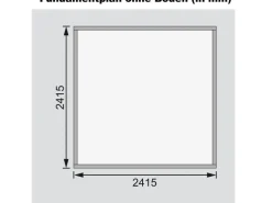Kinder Karibu Kinder-Gartengeräte|Holz-Gartenhaus Sitten 4 242 cm x 242 cm