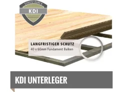 Kinder Karibu Kinder-Gartengeräte|Holz-Gartenhaus Sitten 4 242 cm x 242 cm