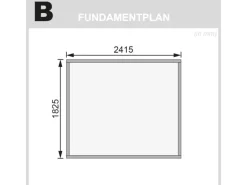 Karibu Gartenlauben|Holz-Gartenhaus Sitten Natur Pultdach Unbehandelt 242 cm x 182 cm