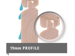 Kinder Karibu Kinder-Gartengeräte|Holz-Gartenhaus Sölve Natur Flachdach Unbehandelt 298 cm x 213 cm