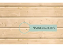 Holz-Gartenhaus Tessin 2 Natur 300 x 300 cm inkl. Boden und Dachschindeln*Karibu Hot