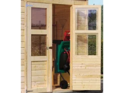 Karibu Pavillons|Holz-Gartenhaus Vellinge Natur Pultdach Unbehandelt 178 cm x 122 cm
