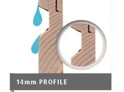 Karibu Gartenlauben|Holz-Gartenhaus Vellinge Natur Unbehandelt 238 cm x 240 cm