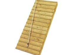 Holzrampe m. Klettertau Podesthöhe naturb. 150 m*Karibu