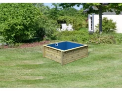 Karibu Aufstellpools|Massivholzpool Pool Minipool Kesseldruckimprägniert 78 x 192,1 x 192,1 cm