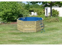 Massivholzpool Pool Modell 0 X Kesseldruckimprägniert 121,1x 309 x 309 cm*Karibu Sale