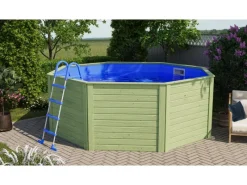 Massivholzpool Pool Modell 0 X Kesseldruckimprägniert 121,1x 309 x 309 cm*Karibu Sale