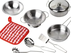 Matschküche Sandy Naturbelassen inkl. Topfset*Karibu