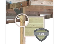 Karibu Pavillons|Poolüberdachung|Pavillon Bever 4 kesseldruckimprägniert 429 cm x 289 cm x 296 cm