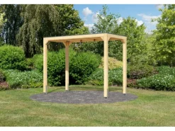 Pavillon Fyrkant Pavillon Halb Naturbelassen 239 x 295,2 x 135 cm*Karibu Hot