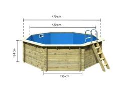 Karibu Aufstellpools|Pool 2 Set A inkl. Filteranlage Skimmer