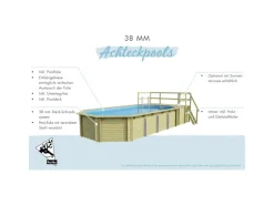 Karibu Aufstellpools|Pool 2 Set A inkl. Filteranlage Skimmer