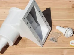 Karibu Aufstellpools|Pool 2 Set D inkl. Filteranlage Skimmer mit drei Sonnenterrassen