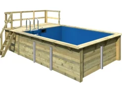 Pool Gr. 2 inkl. Terrasse KDI Innenhülle Blau*Karibu Clearance