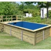 Karibu Aufstellpools|Pool Gr. 3 inkl. Terrasse KDI Innenhülle Blau