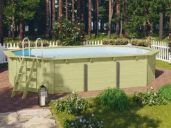 Karibu Aufstellpools|Pool Modell 4 Set inkl. Filteranlage Skimmer