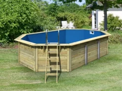 Karibu Aufstellpools|Pool Modell 4 Set inkl. Filteranlage Skimmer