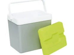 Kühlboxen|Kühlbox Perlgrau und Grün 24 l