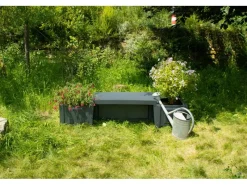 KHW Gartenbänke|Gartenbank Berlin mit Pflanzkästen