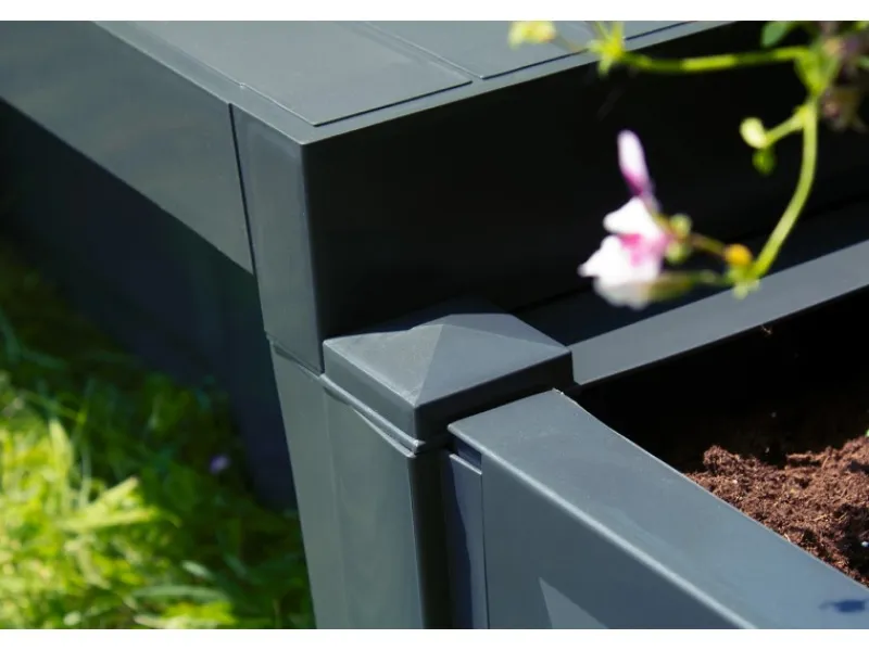 KHW Gartenbänke|Gartenbank Berlin mit Pflanzkästen