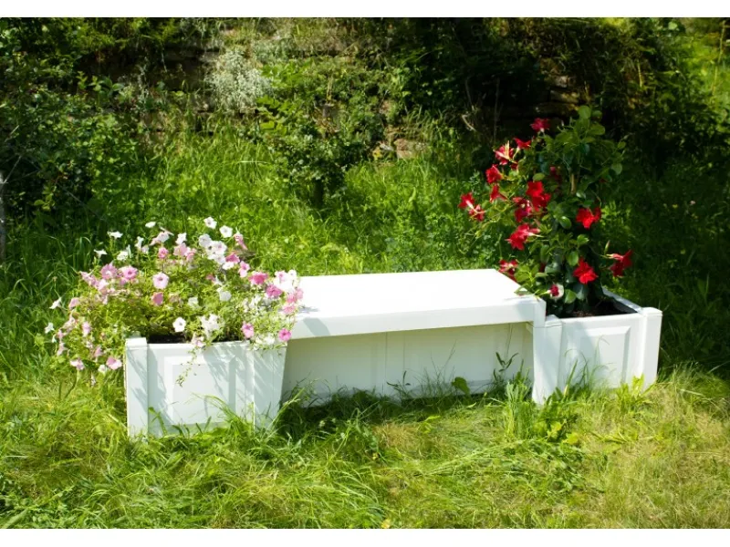 Gartenbank Berlin mit Pflanzkästen*KHW Clearance