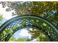 KHW Gartenbänke|Gartenbank Brüssel mit Rundbogen und Pflanzkästen