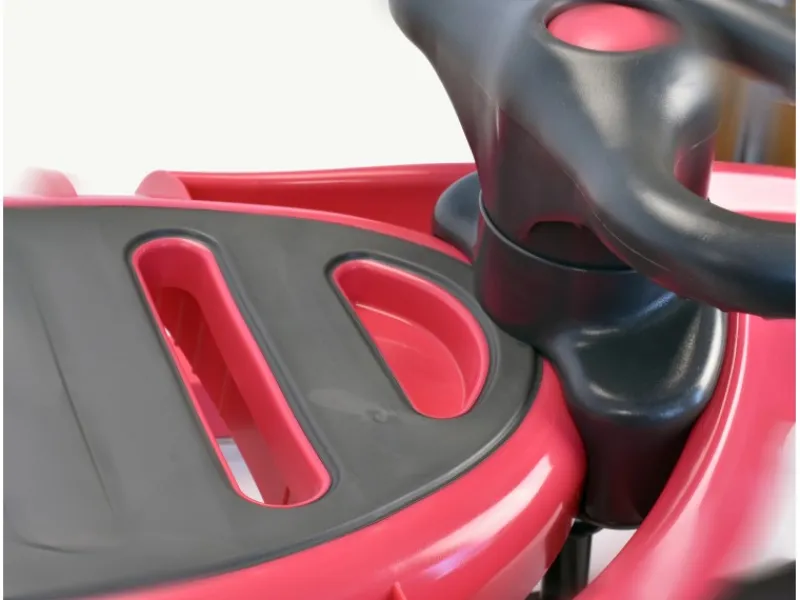 Schlitten Snow Tiger de Luxe mit Lenkrad und Kufe Pink*KHW Sale