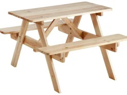 Kinder Gartenmöbel Für Kinder|Kinder-Bierzeltgarnitur Talara FSC-Tannenholz Natur