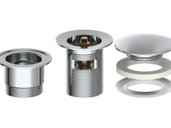 Kirchhoff Campingzubehör|Universal Pop Up Waschbecken-Ablaufgarnitur 1 1/4 Zoll x 65 mm Chrom