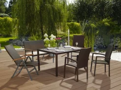 Klappsessel Davenport II Braun mit verstellbarer Rückenlehne FSC®* Best