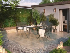 Klappsessel Sacramento 112 cm x 81 cm x 60 cm Stahlgeflecht* Clearance