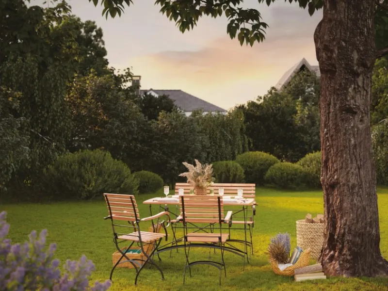 Klappstuhl Montgomery Eisen Akazie Geölt FSC 88 cm x 56 cm x 54 cm Schwarz* Discount