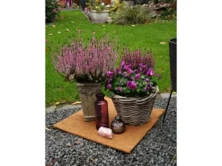 Proflora Weitere Gartenhelfer|Kokosfaser Mulchmatte Topfuntersetzer und Baumschutz 4er Set Natur 50 x 50 cm