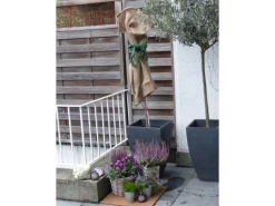 Proflora Weitere Gartenhelfer|Kokosfaser Mulchmatte Topfuntersetzer und Baumschutz 4er Set Natur 50 x 50 cm