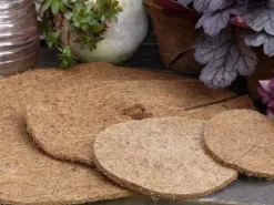 Proflora Weitere Gartenhelfer|Kokosfaser Mulchscheibe mehr als Winterschutz für Ihre Pflanzen Natur Ø 45 cm