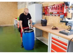 Kunststoff-Weithalsfass 30 L Blau lebensmittelecht mit UN-Kennzeichnung*Graf Sale