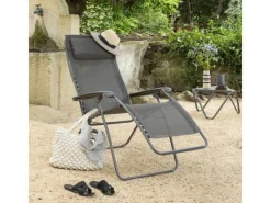 Lafuma Gartenstühle|Mobilier Relaxsessel RSXA CLIP Batyline® Graphite