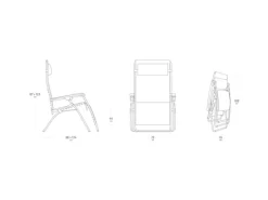 Lafuma Gartenstühle|Mobilier Relaxsessel RSXA CLIP XL Batyline® Graphite
