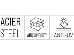 Lafuma Gartenstühle|Sonnenliegen|Relaxsessel Aircomfort RXS Clip Coral-Blue