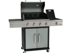 Gasgrill Triton PTS 4.1 mit 4 Brennern & Seitenbrenner Silber*Landmann New