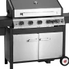 Landmann Gasgrills|Gasgrillwagen GG-IV-510SSDE Schwarz-Edelstahl