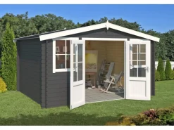 Kinder Kinder-Gartengeräte|Lasita Holz-Gartenhaus Dallas 410,9 cm x 312 cm