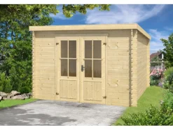 Kinder Kinder-Gartengeräte|Lasita Holz-Gartenhaus Miami Natur 312 cm x 319 cm