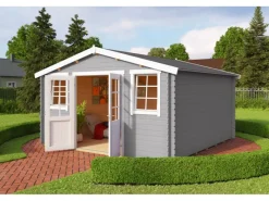 Kinder Sportgeräte|Kinder-Gartengeräte|Lasita Holz-Gartenhaus Wels 4 425,1 cm x 410 cm