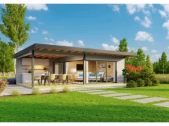 Kinder Kinder-Gartengeräte|Lasita Maja Ferienhaus Domeo 10 450 cm x 450 cm