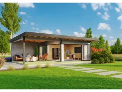 Kinder Kinder-Gartengeräte|Lasita Maja Ferienhaus Domeo 10 450 cm x 450 cm