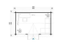 Lasita Maja Gartenhaus Kensington 400 cm x 250 cm* Sale
