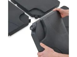 Kunststoff-Plattenset für Sonnenschirme Anthrazit*Leco Clearance